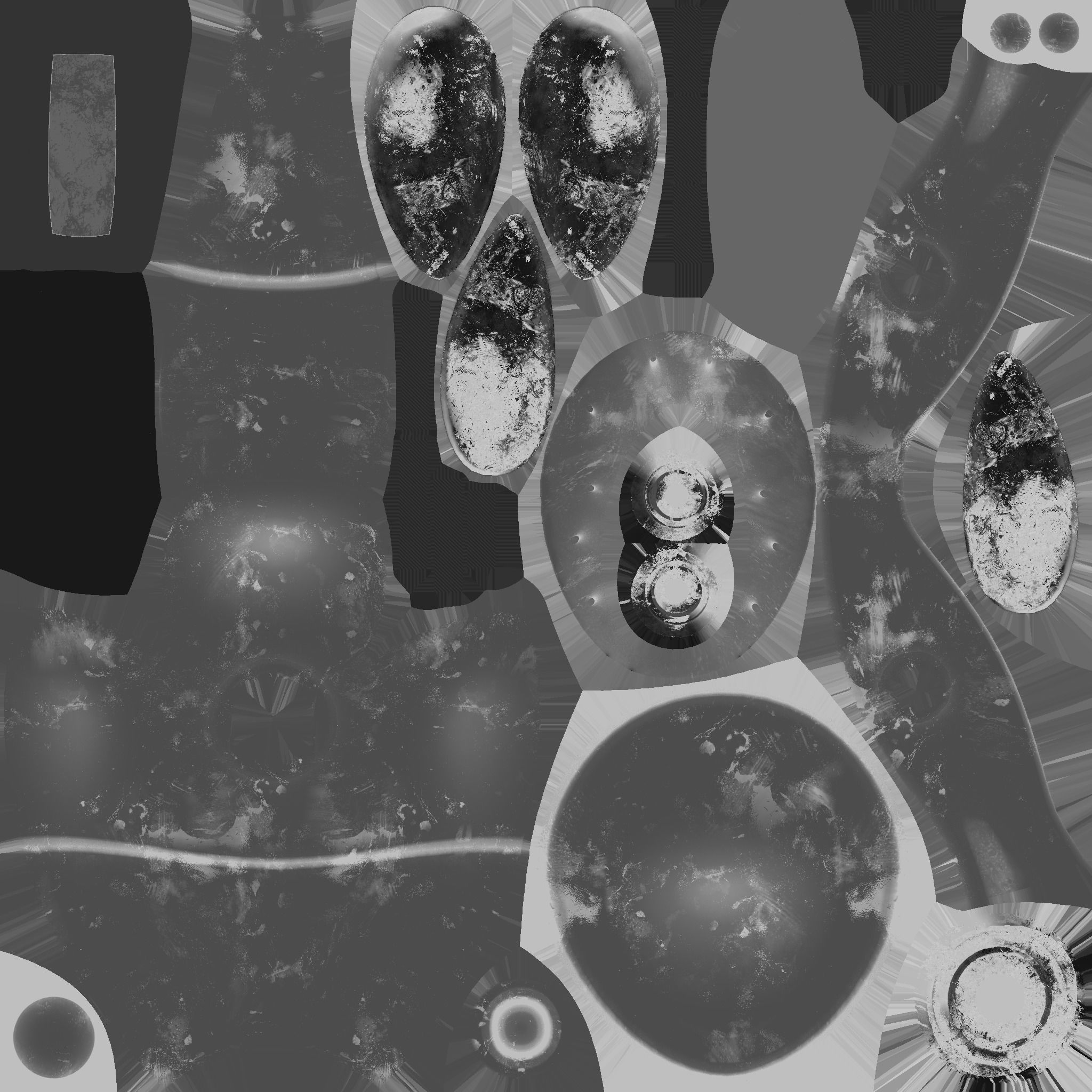 Flying Robot 07 Security - Character SciFi Design Low-poly 3D model_24