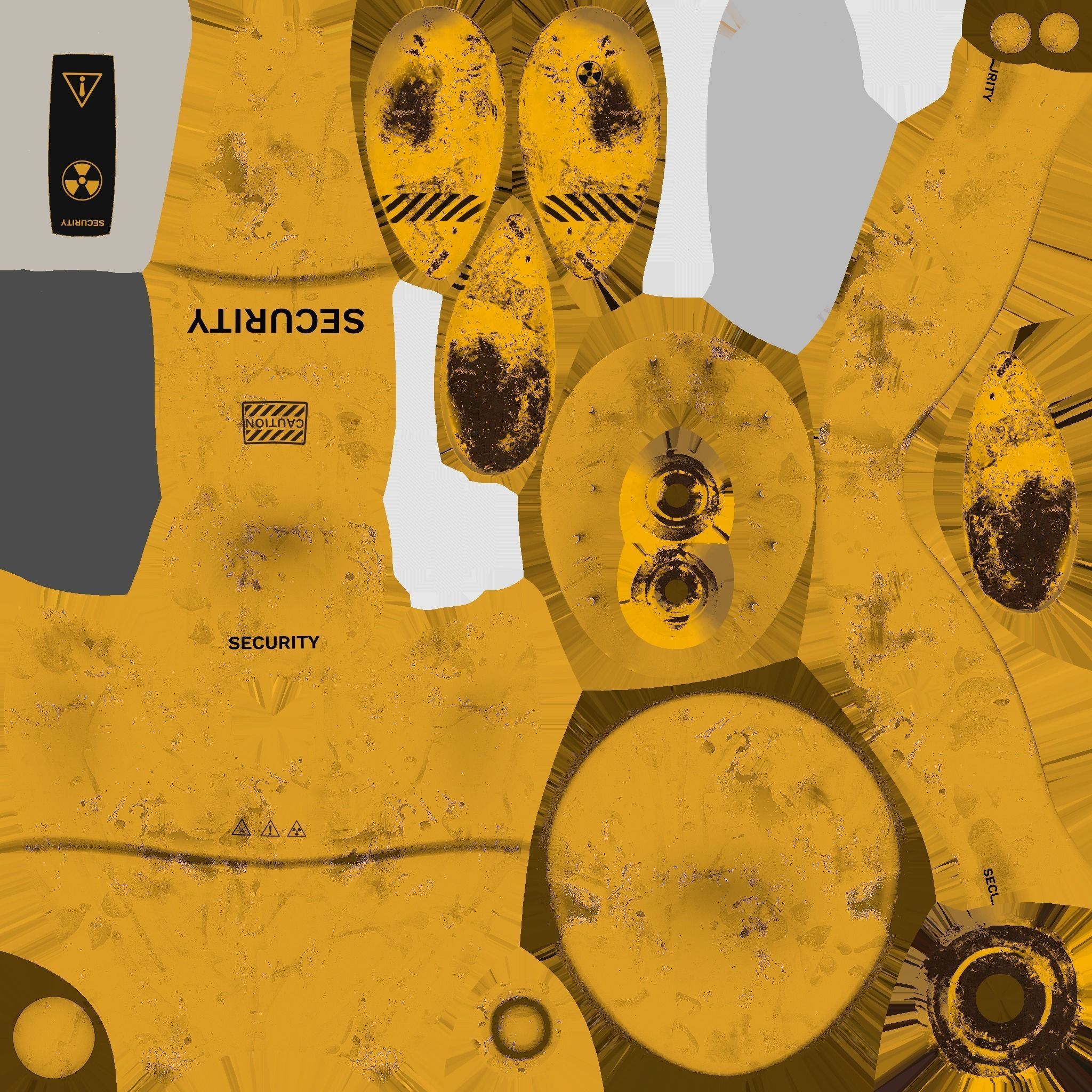 Flying Robot 07 Security - Character SciFi Design Low-poly 3D model_22