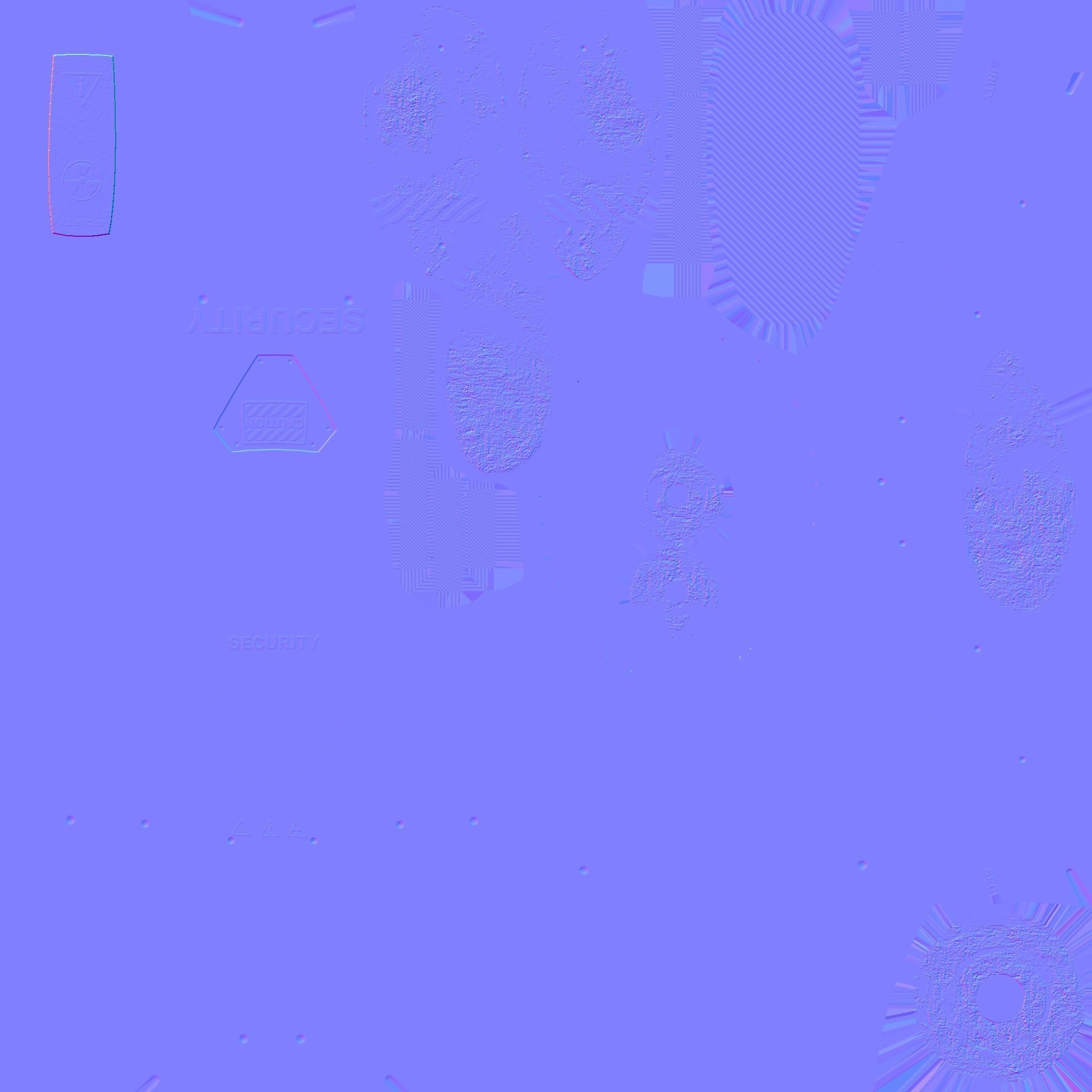 Flying Robot 07 Security - Character SciFi Design Low-poly 3D model_21