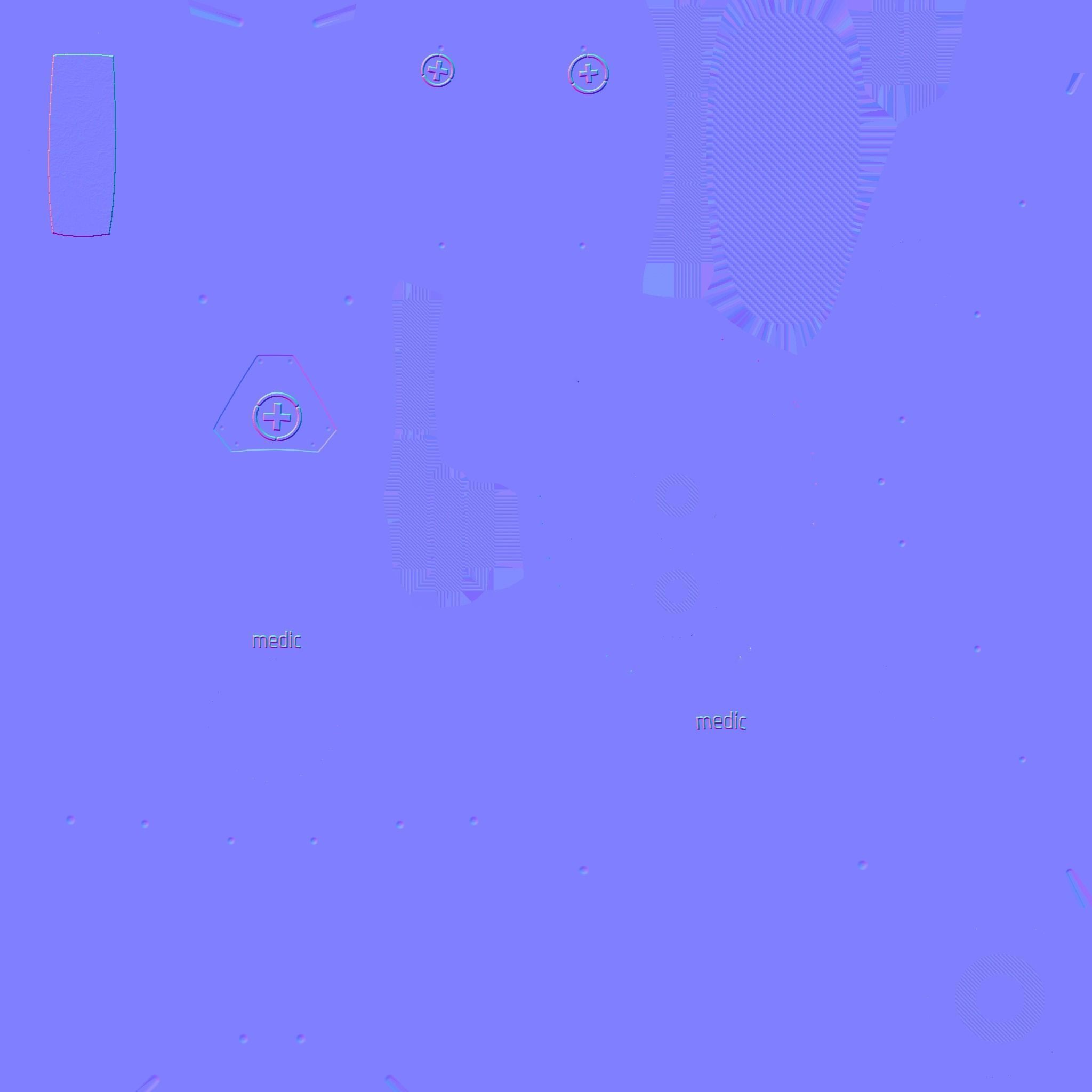 Flying Robot 08 Medic Doctor - Character SciFi Design Low-poly 3D model_24