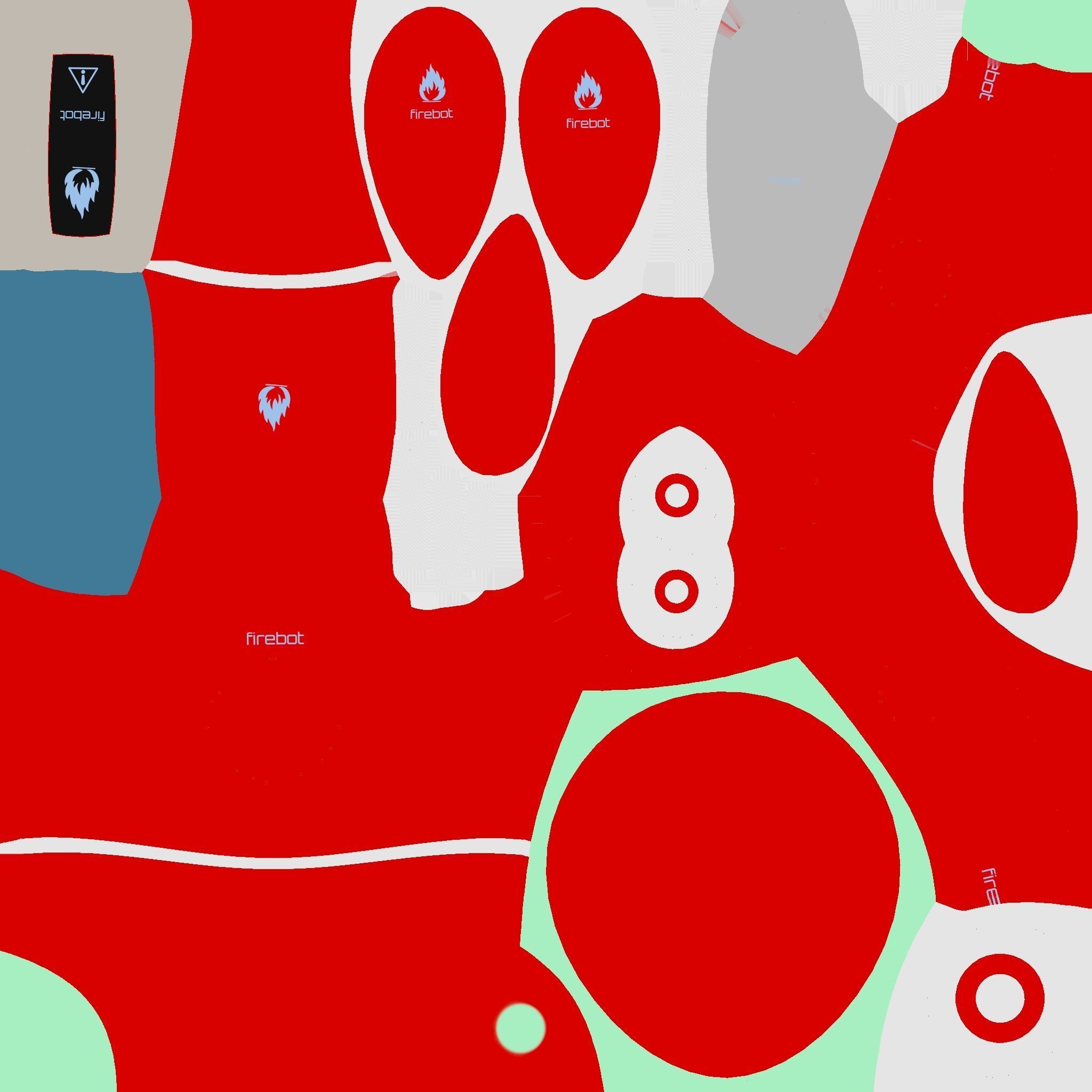 Flying Robot 09 Firebot Fire Fighter - Character SciFi Design Low-poly 3D model_19