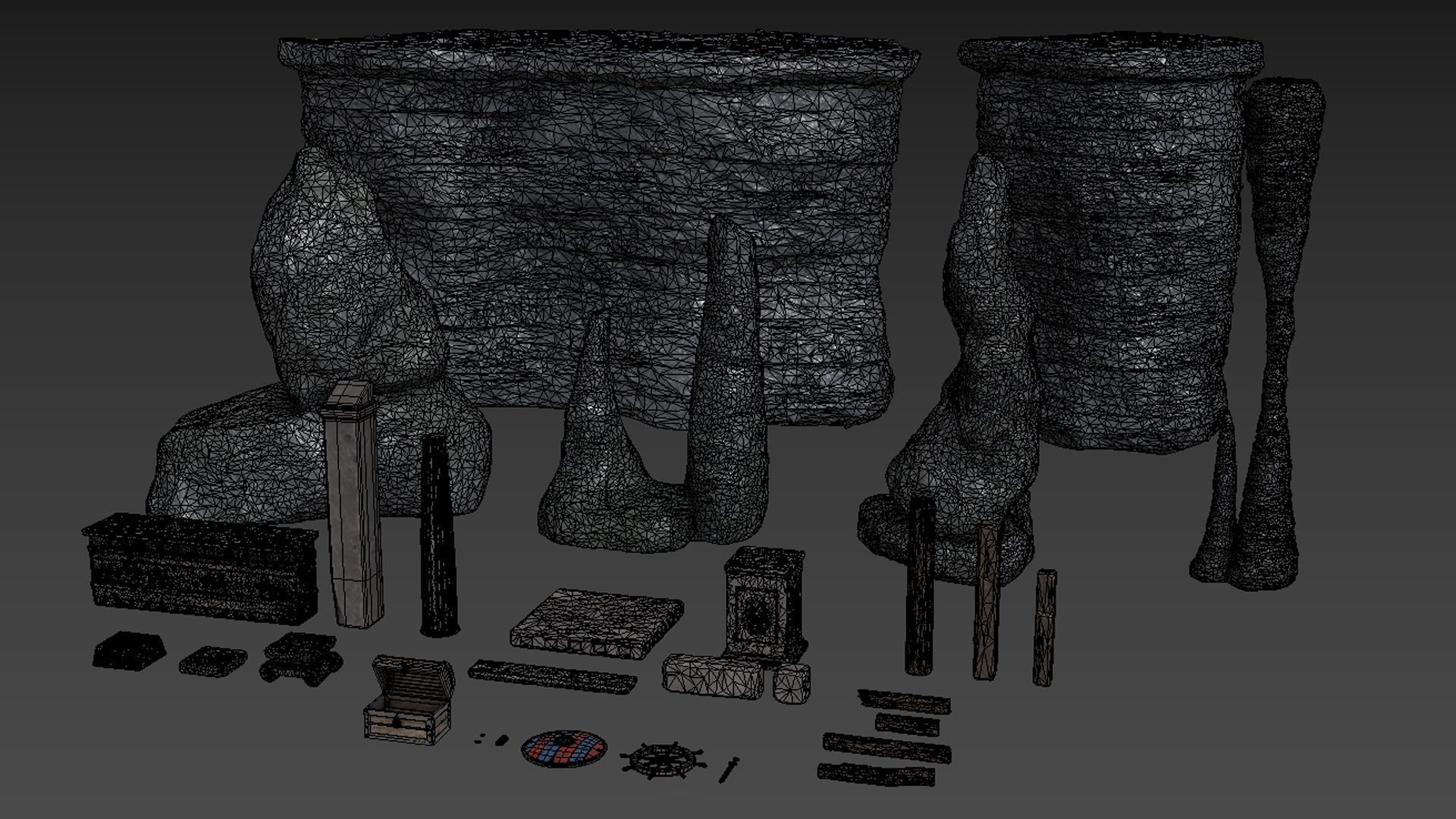 Game Ready Underwater Pack Low-poly 3D model_1