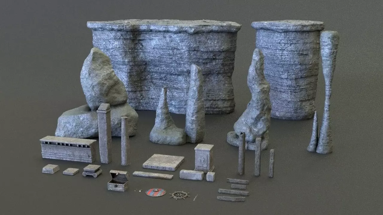 Game Ready Underwater Pack Low-poly 3D model_0