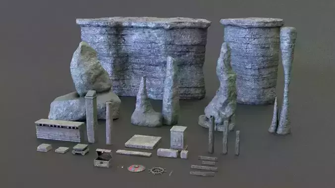 Game Ready Underwater Pack Low-poly 3D model