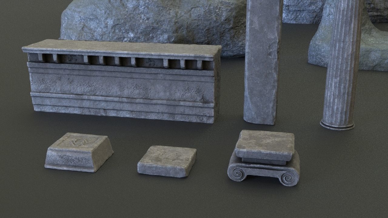 Game Ready Underwater Pack Low-poly 3D model_4