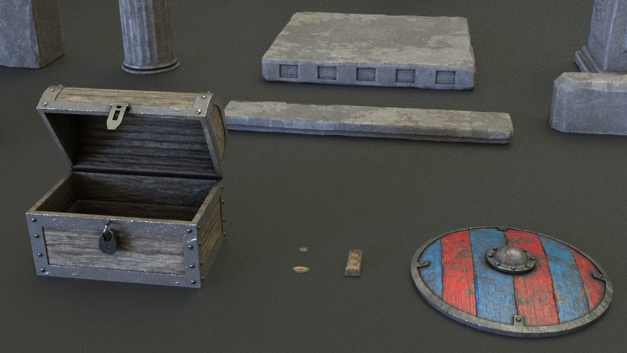 Game Ready Underwater Pack Low-poly 3D model_3