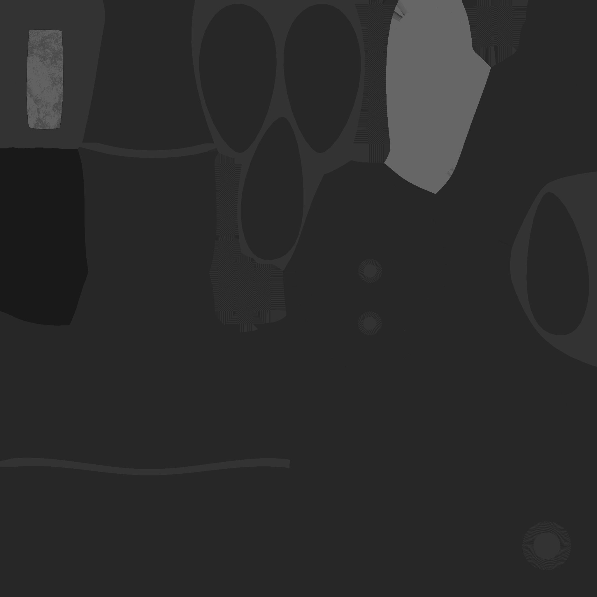 Flying Robot 10 Military Camouflage - Character SciFi Design Low-poly 3D model_24