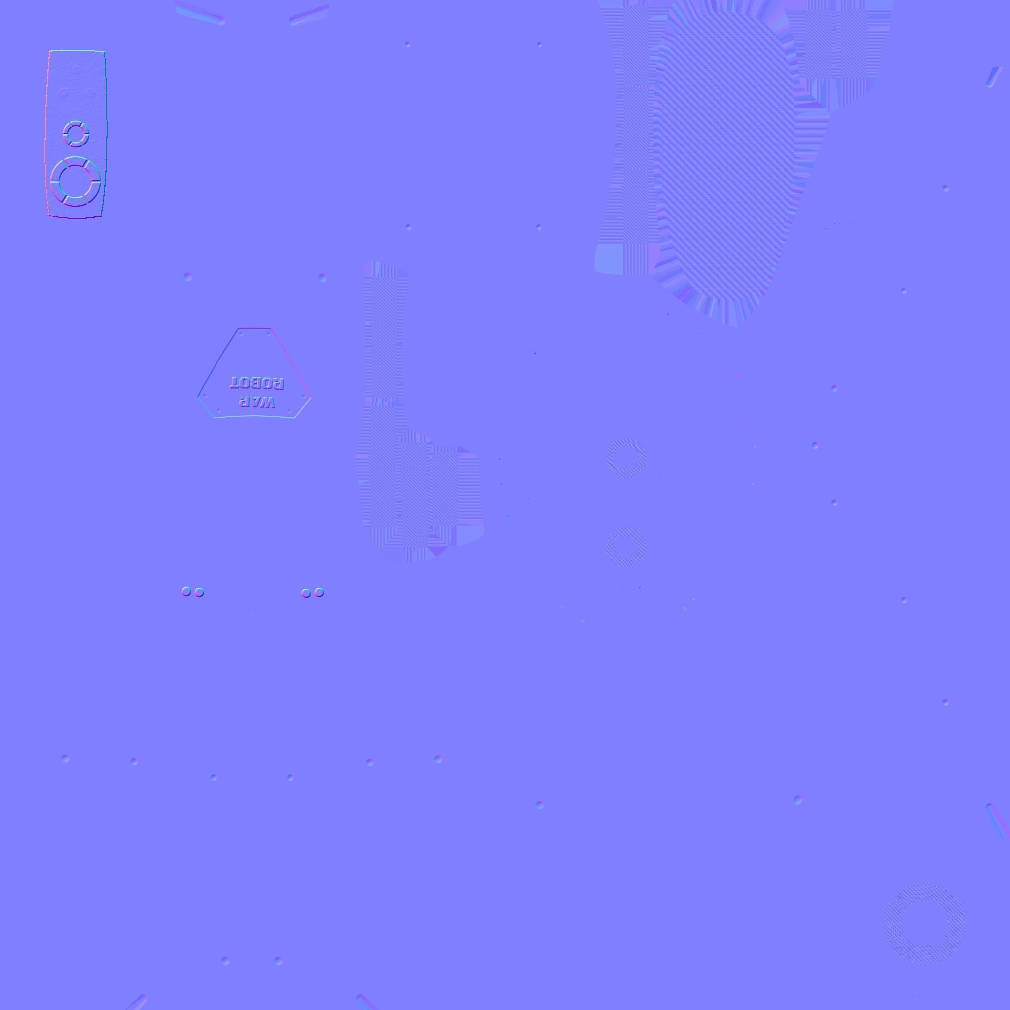 Flying Robot 10 Military Camouflage - Character SciFi Design Low-poly 3D model_22