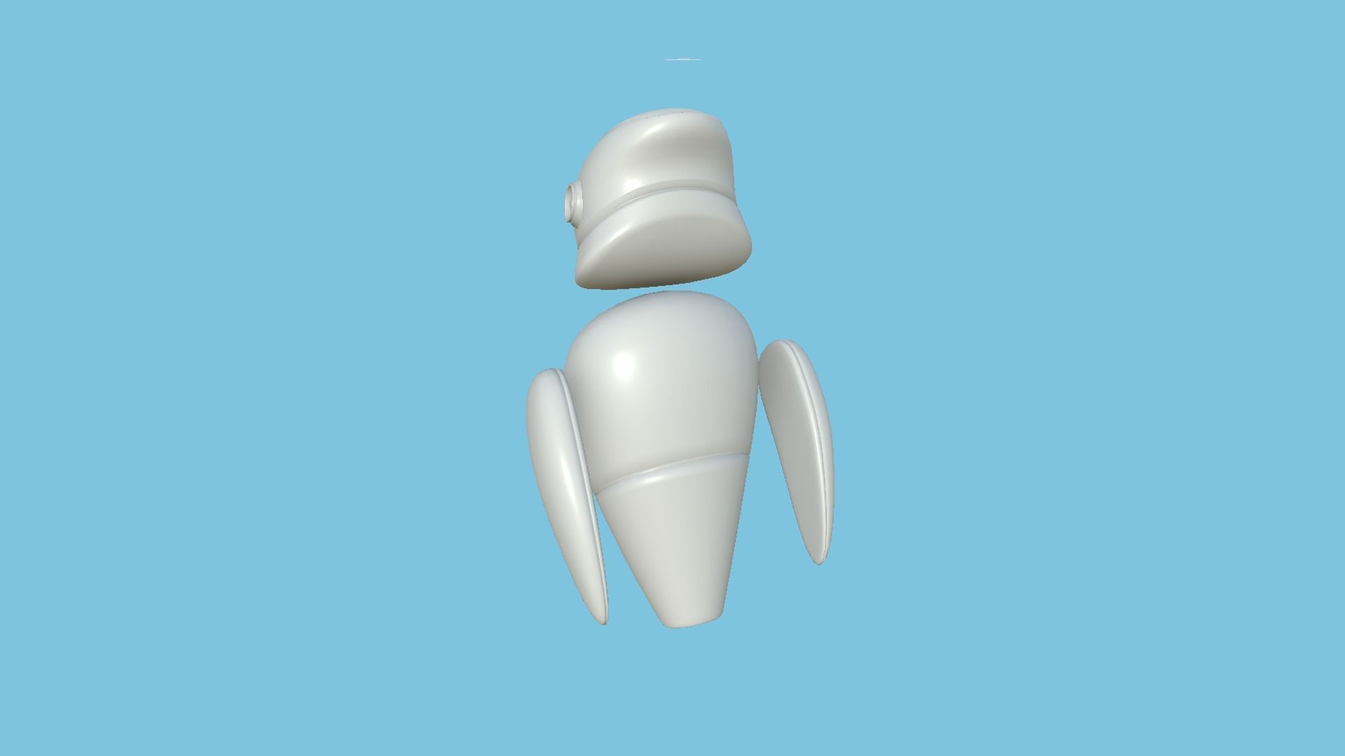 Flying Robot 10 Military Camouflage - Character SciFi Design Low-poly 3D model_14