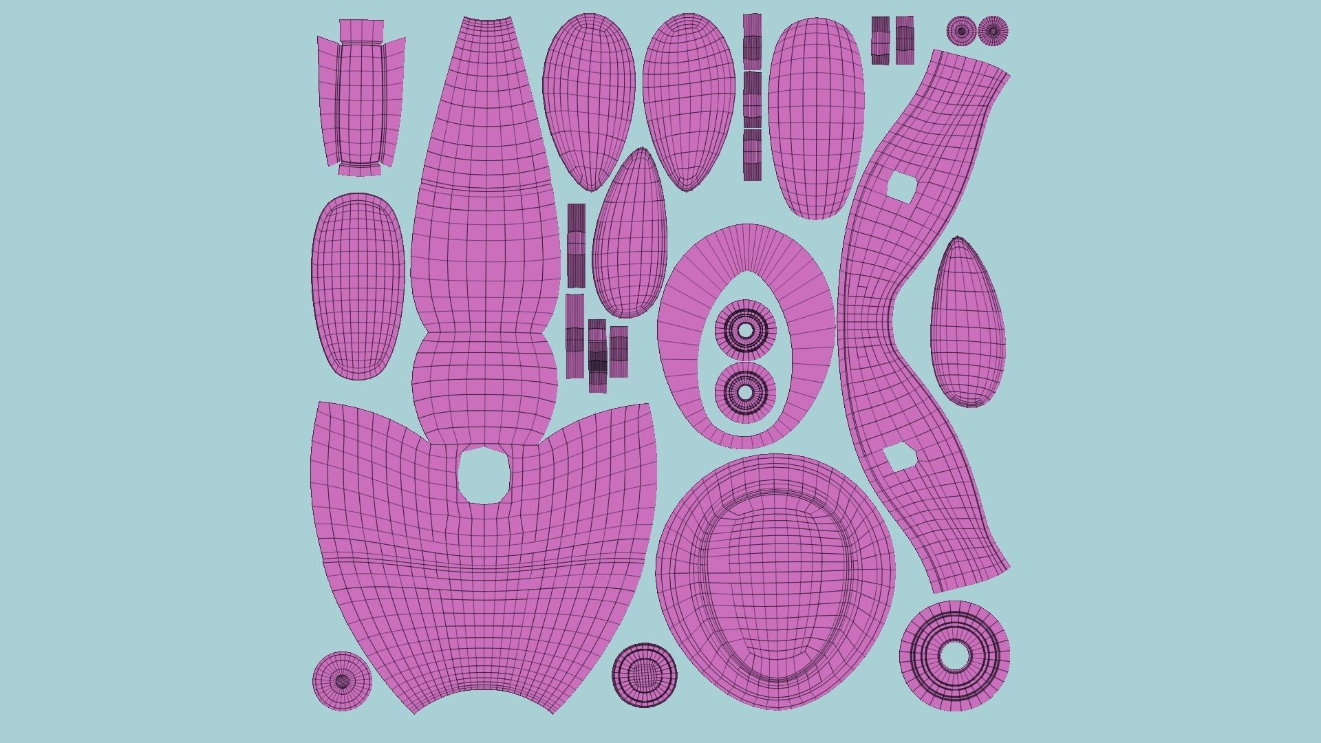 10 Flying Robots Collection - Character SciFi Design _14