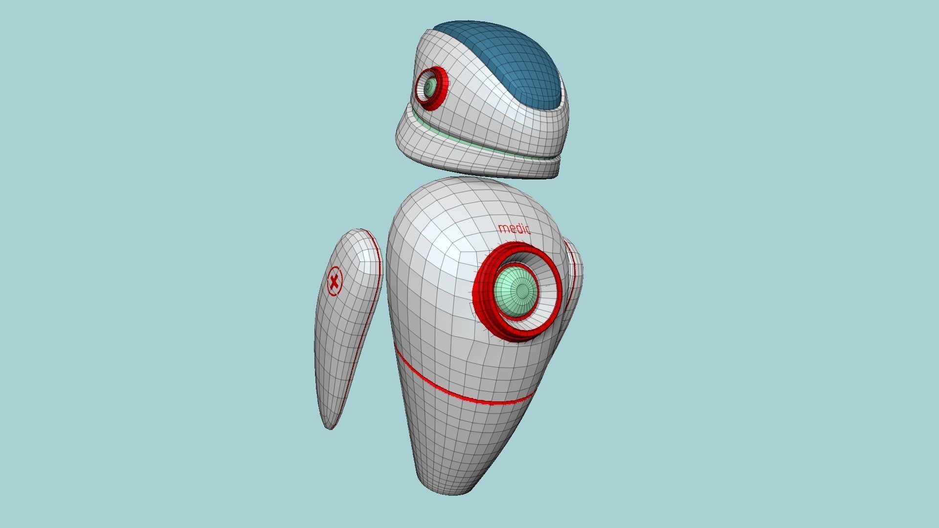 10 Flying Robots Collection - Character SciFi Design _62