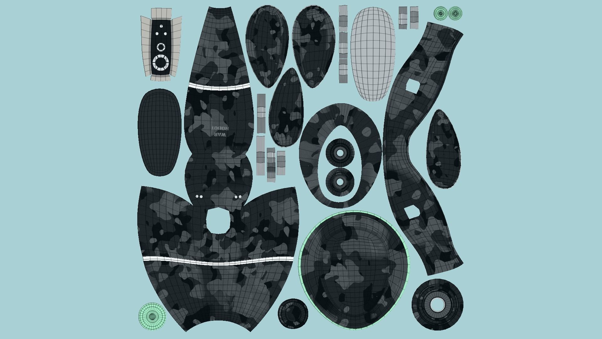 10 Flying Robots Collection - Character SciFi Design _55