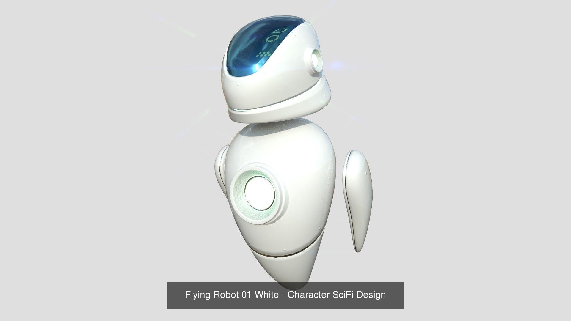 10 Flying Robots Collection - Character SciFi Design _1