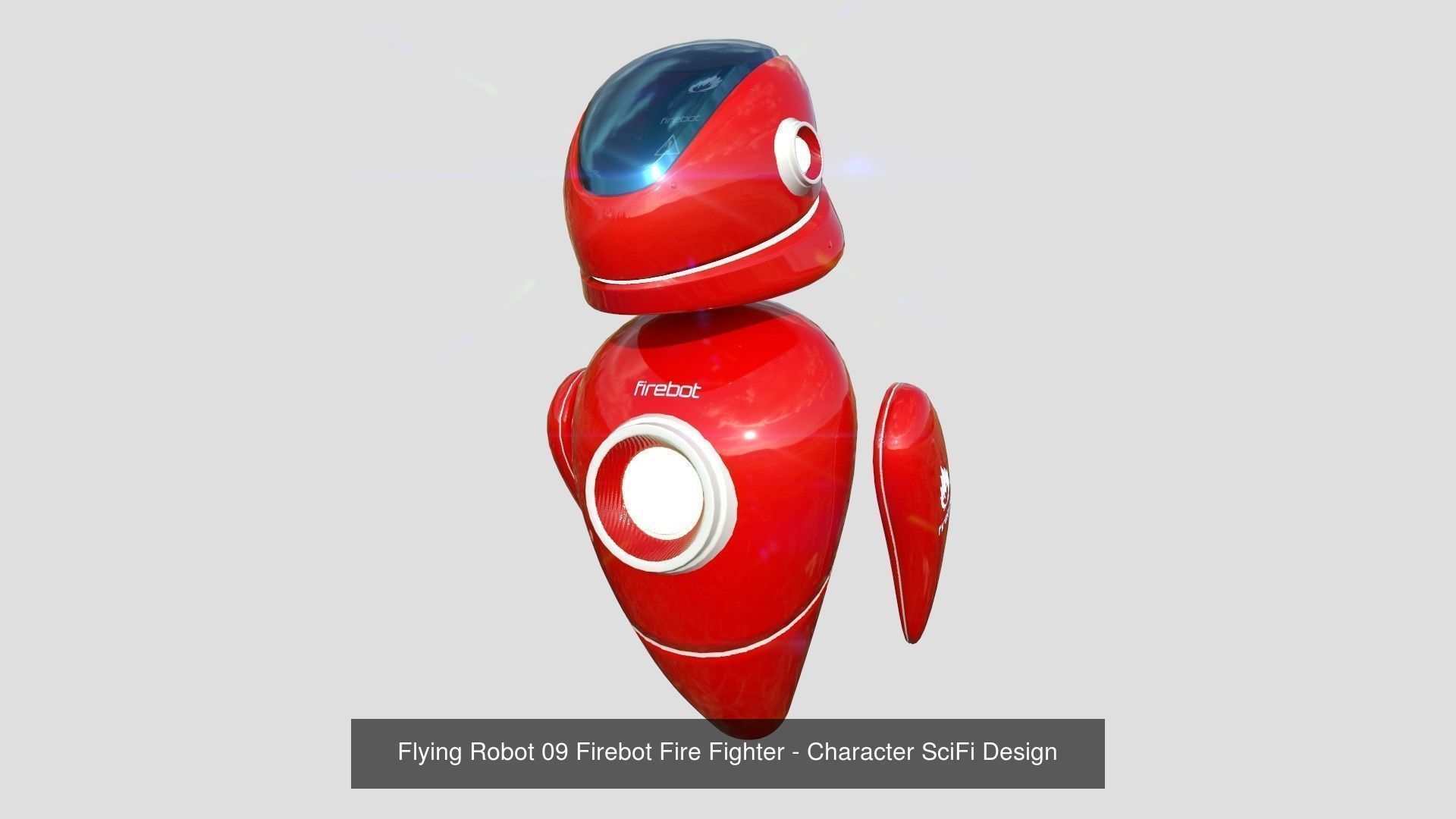 10 Flying Robots Collection - Character SciFi Design _9