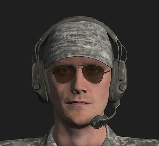 Military Pilot 3D model