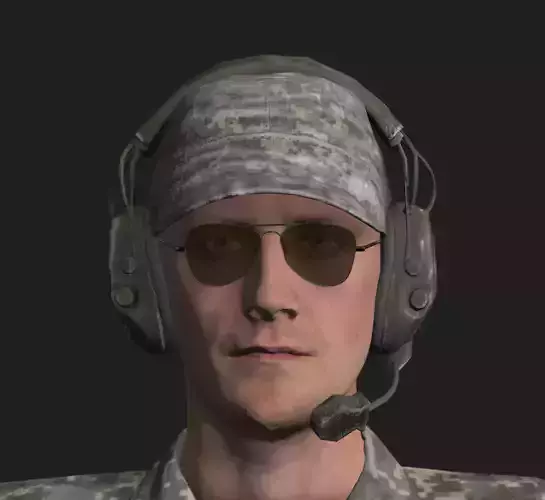Military Pilot 3D model