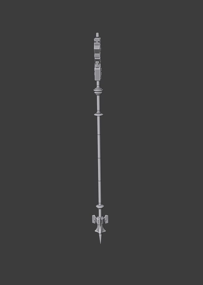 CRYSTAL EXARCH STAFF - G RAHA TIA - FINAL FANTASY XIV 3D print model_9
