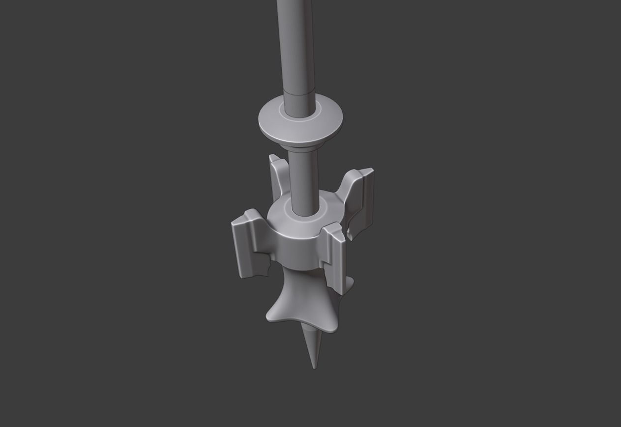 CRYSTAL EXARCH STAFF - G RAHA TIA - FINAL FANTASY XIV 3D print model_7