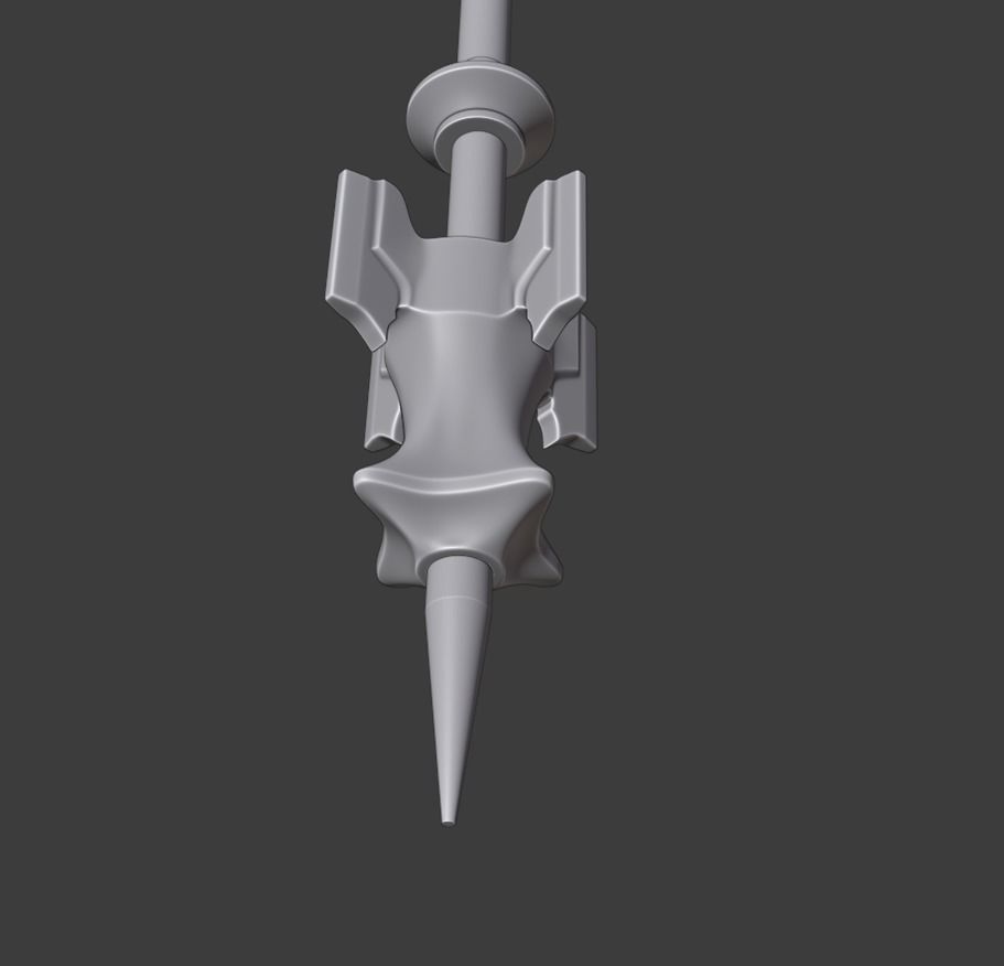 CRYSTAL EXARCH STAFF - G RAHA TIA - FINAL FANTASY XIV 3D print model_6