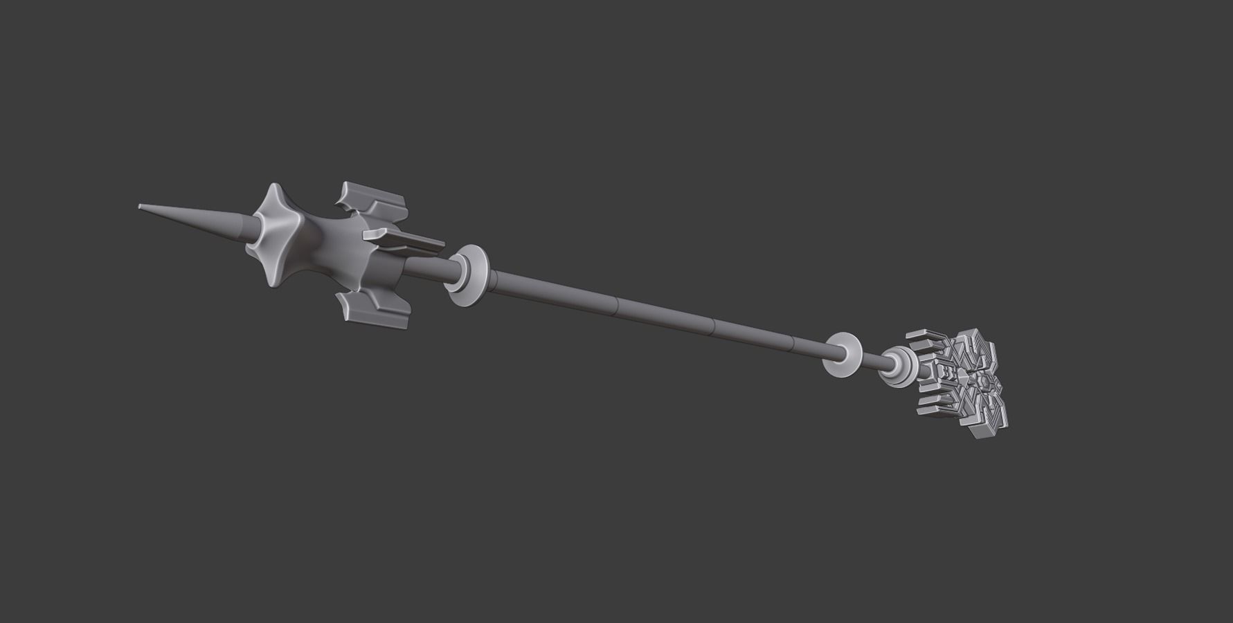 CRYSTAL EXARCH STAFF - G RAHA TIA - FINAL FANTASY XIV 3D print model_5