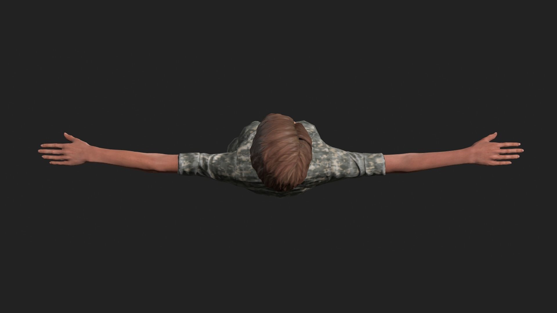 Female Soldier 3D model_4