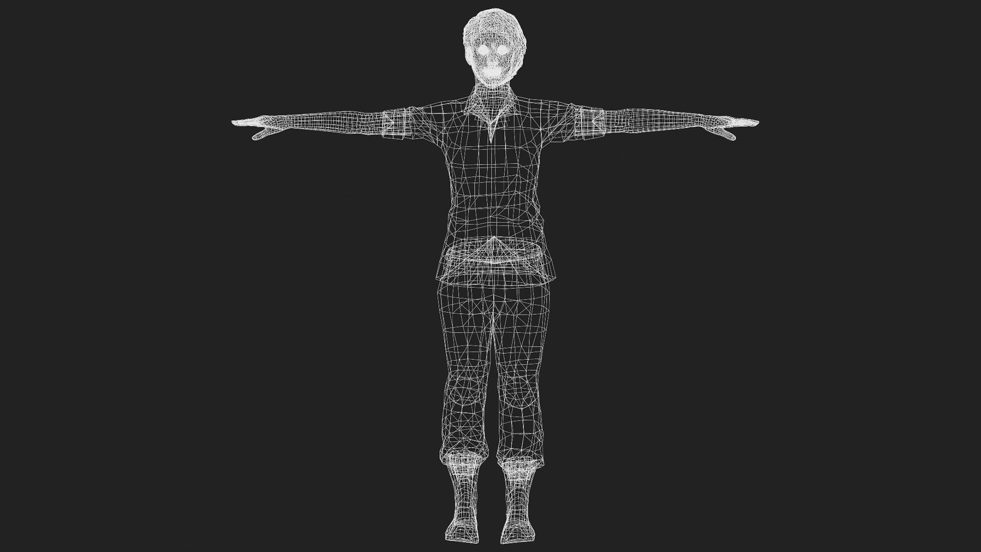 Female Soldier 3D model_6