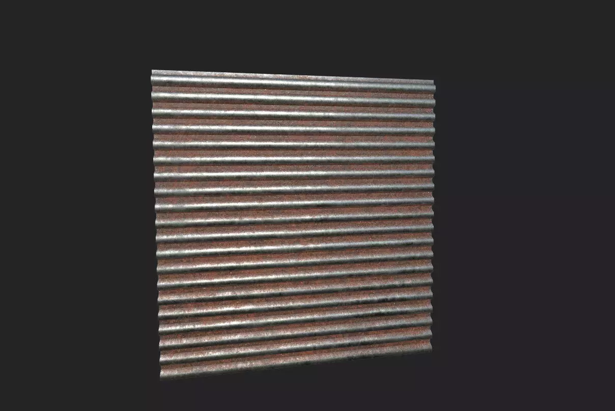 shutter rust Low-poly 3D model_0