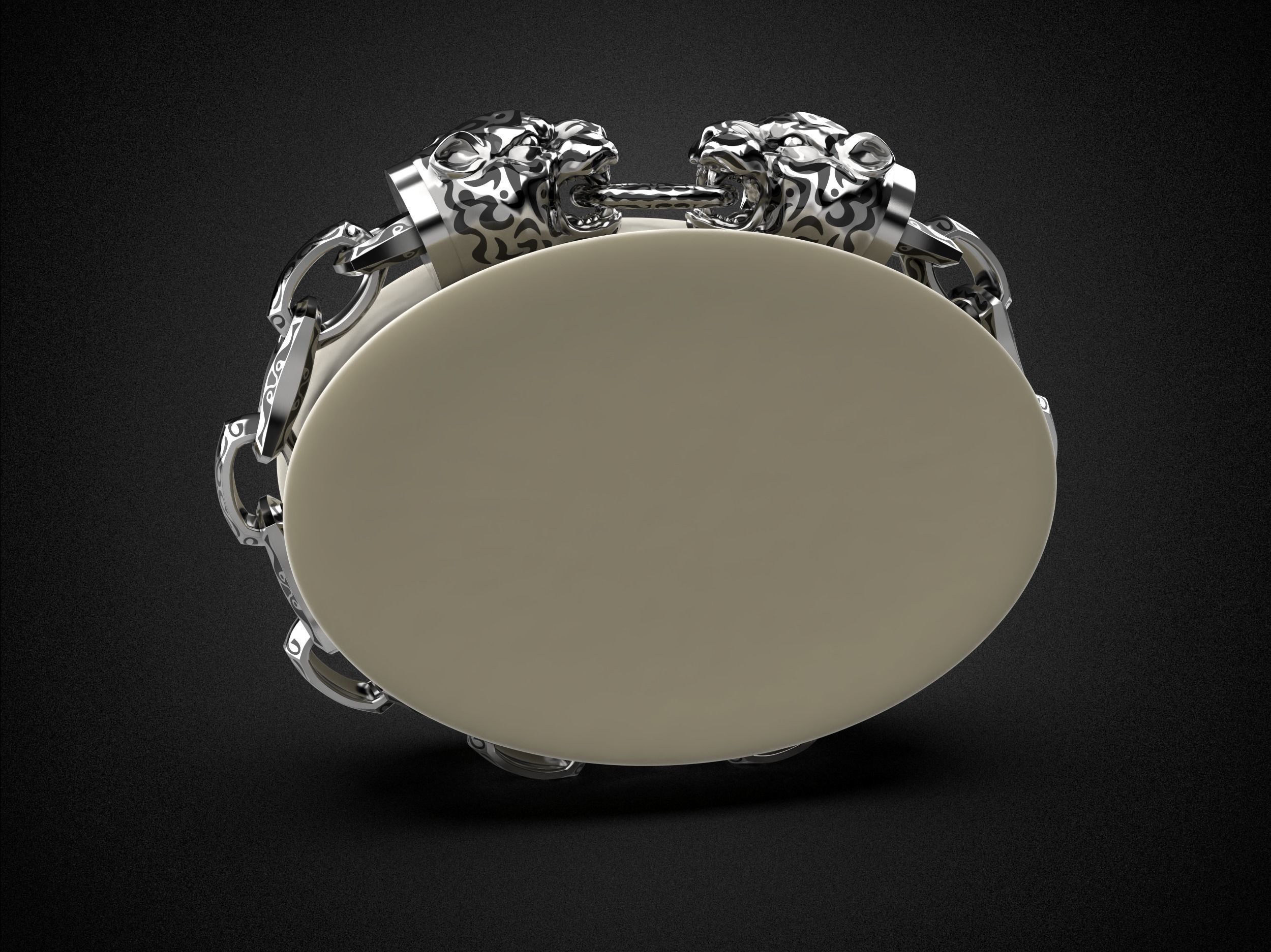 Tiger bracelet 2022 B1 3D print model_15