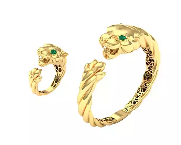 tiger bracelet and ring 