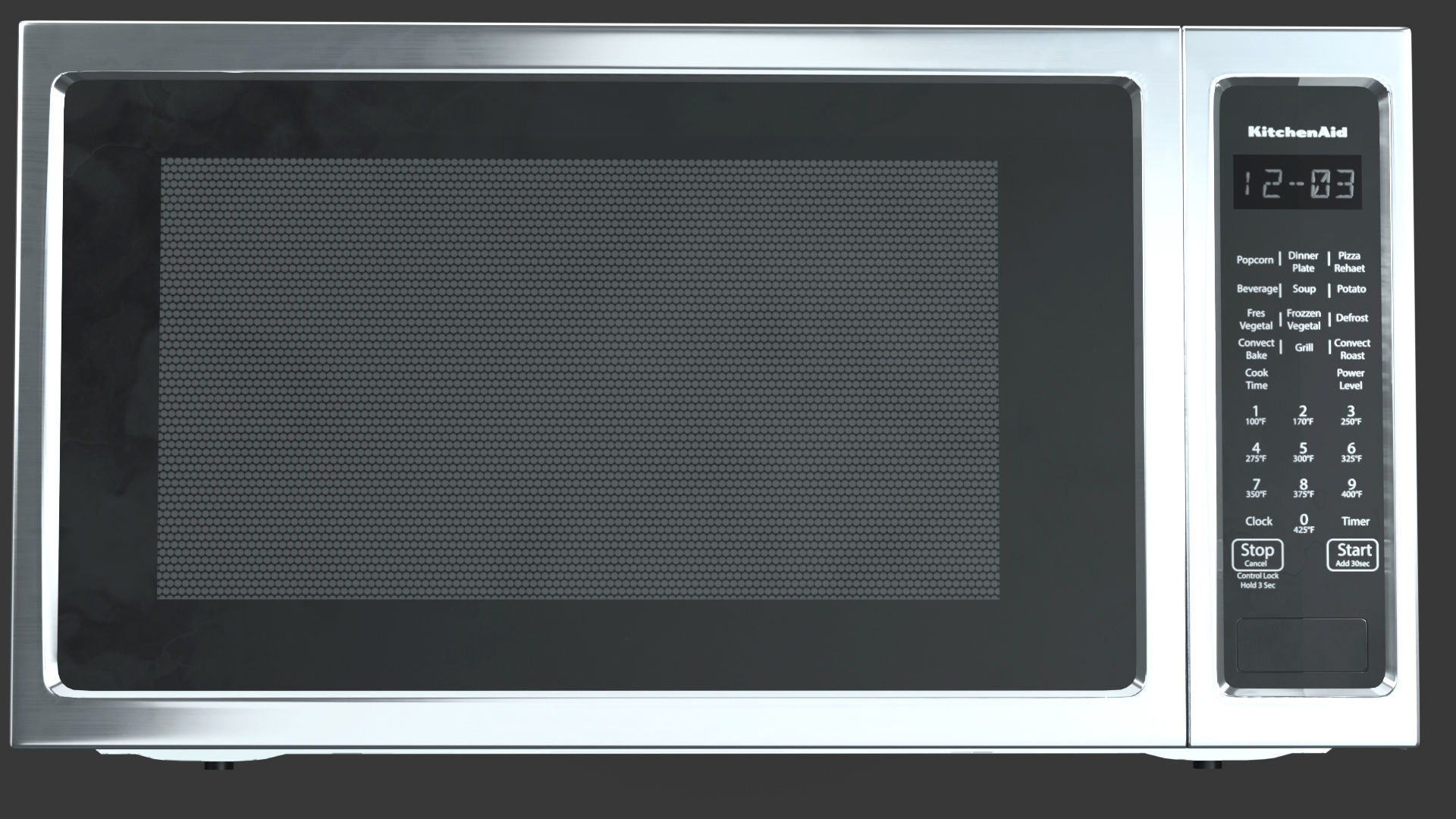 3D model microwave 24 Stainless Steel KMCS3022GSS VR / AR / lowpoly