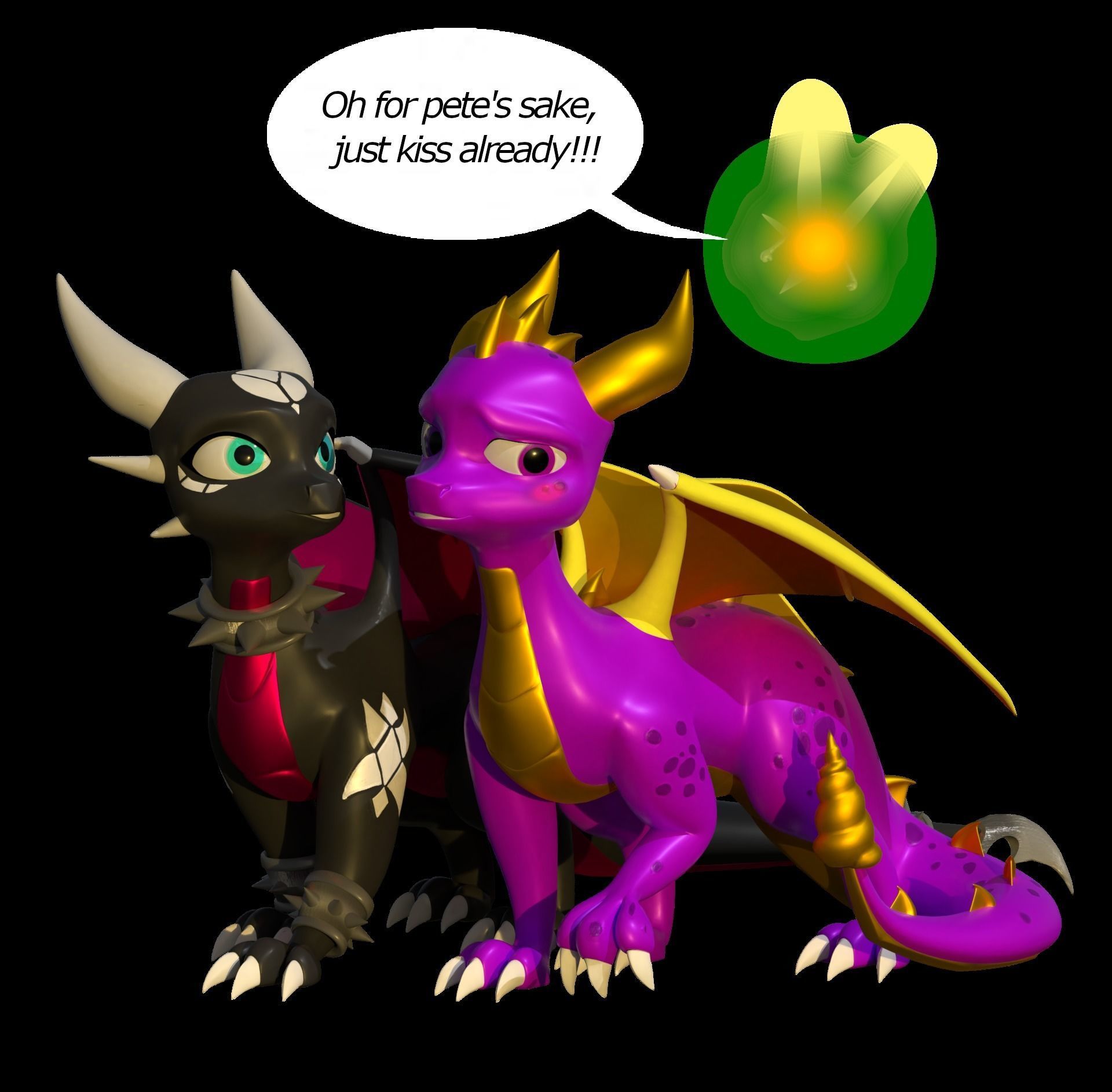Cute Spyro Model 3D model_2