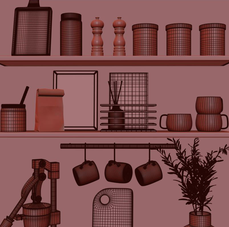 kitchen set 18 3D model_11