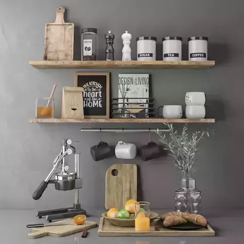 kitchen set 18 3D model