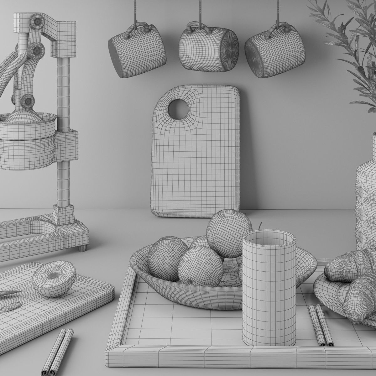 kitchen set 18 3D model_9