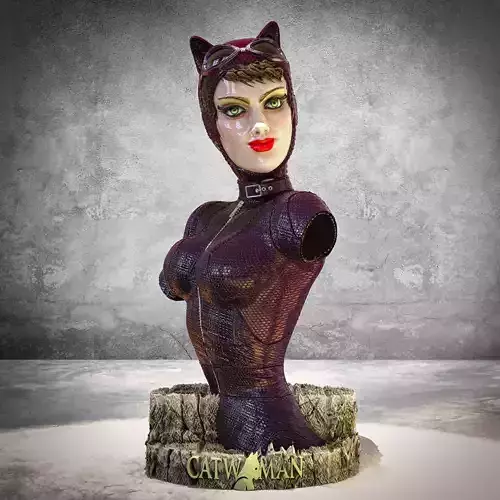 bust 1 catwoman 3D print model