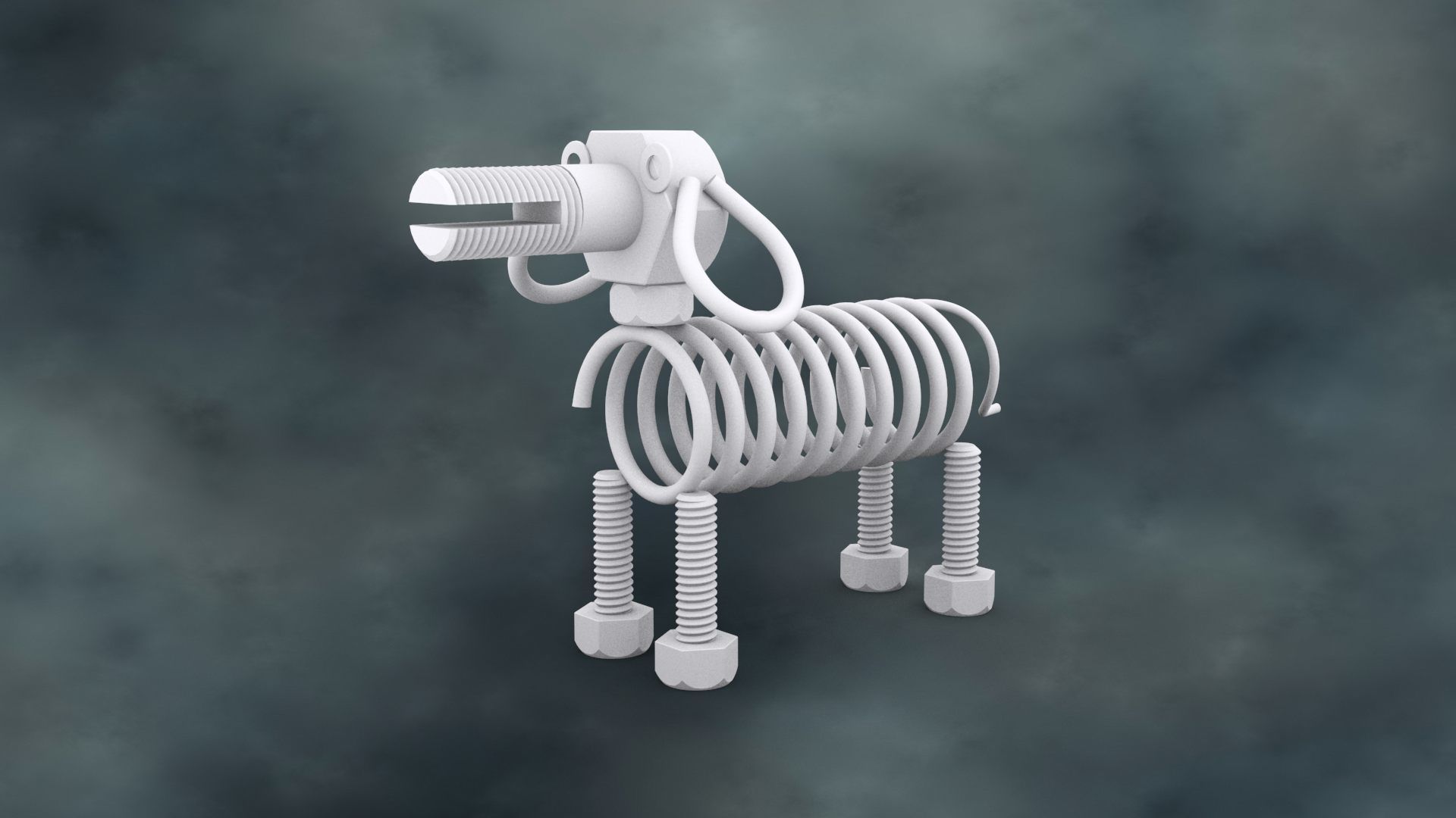 DOGR-001 Dog Parts 3D model_5