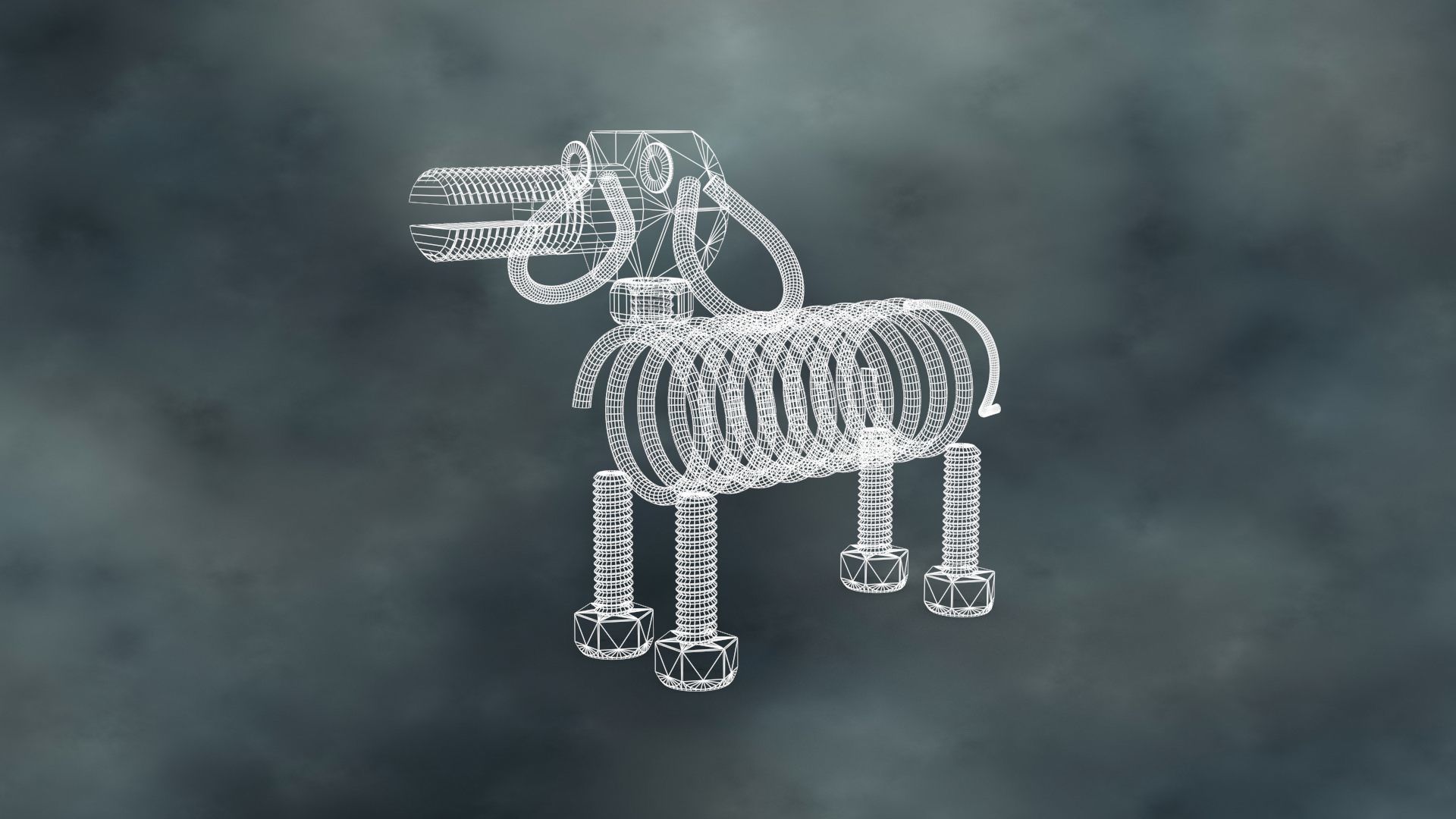 DOGR-001 Dog Parts 3D model_7