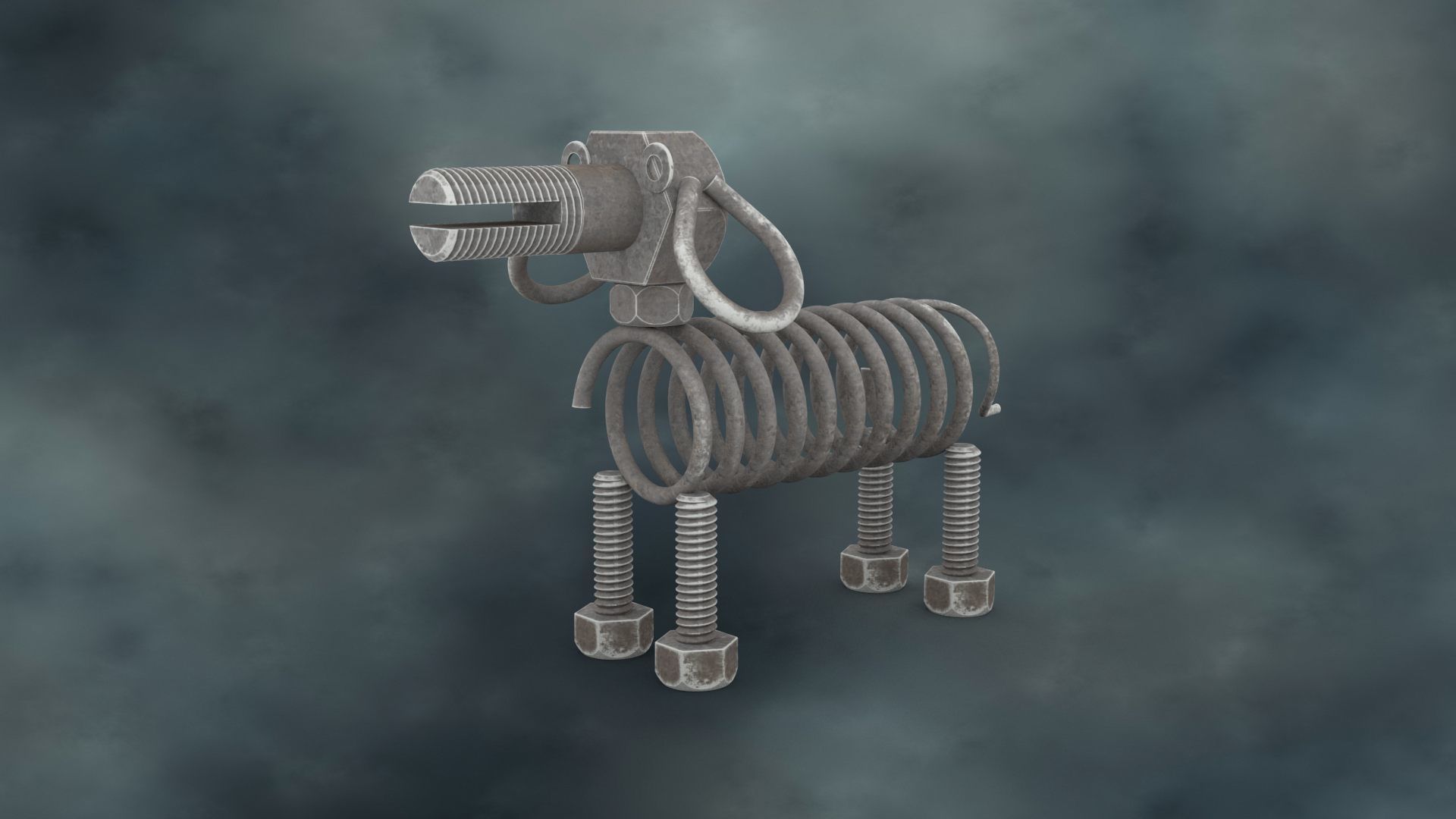 DOGR-001 Dog Parts 3D model_6