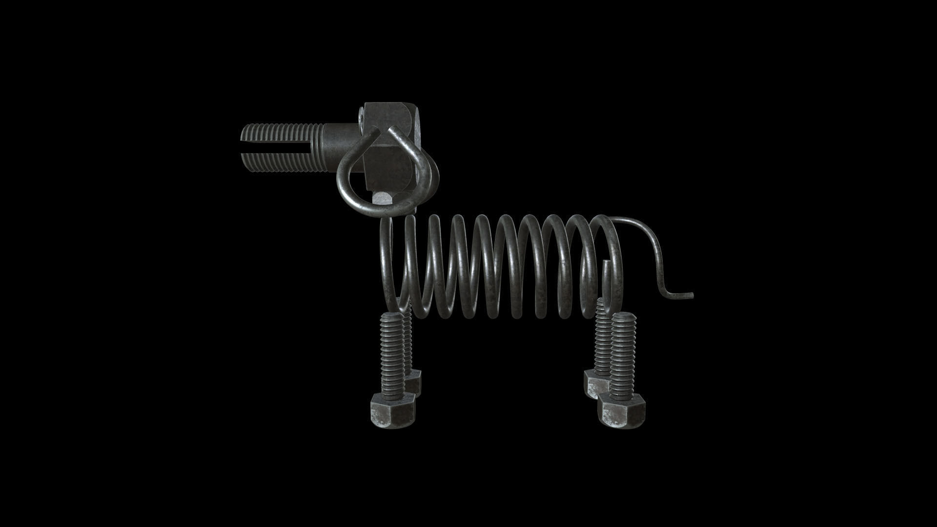 DOGR-001 Dog Parts 3D model_4