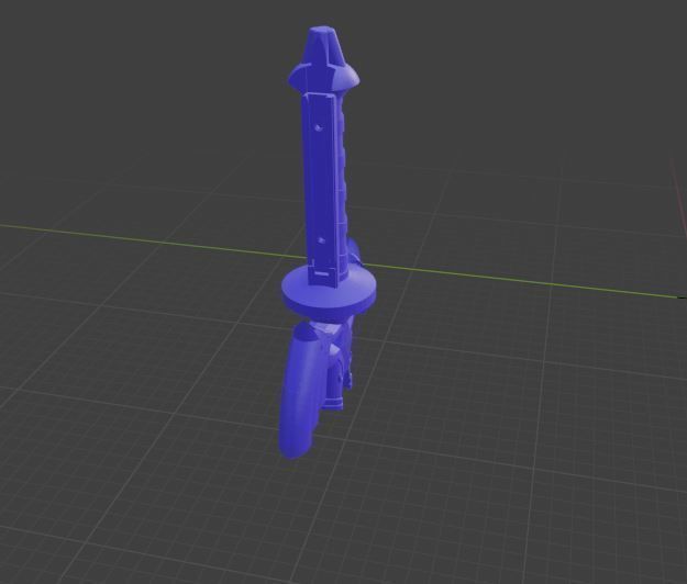 Joycon Master Sword from the legend of zelda 3D print model_2