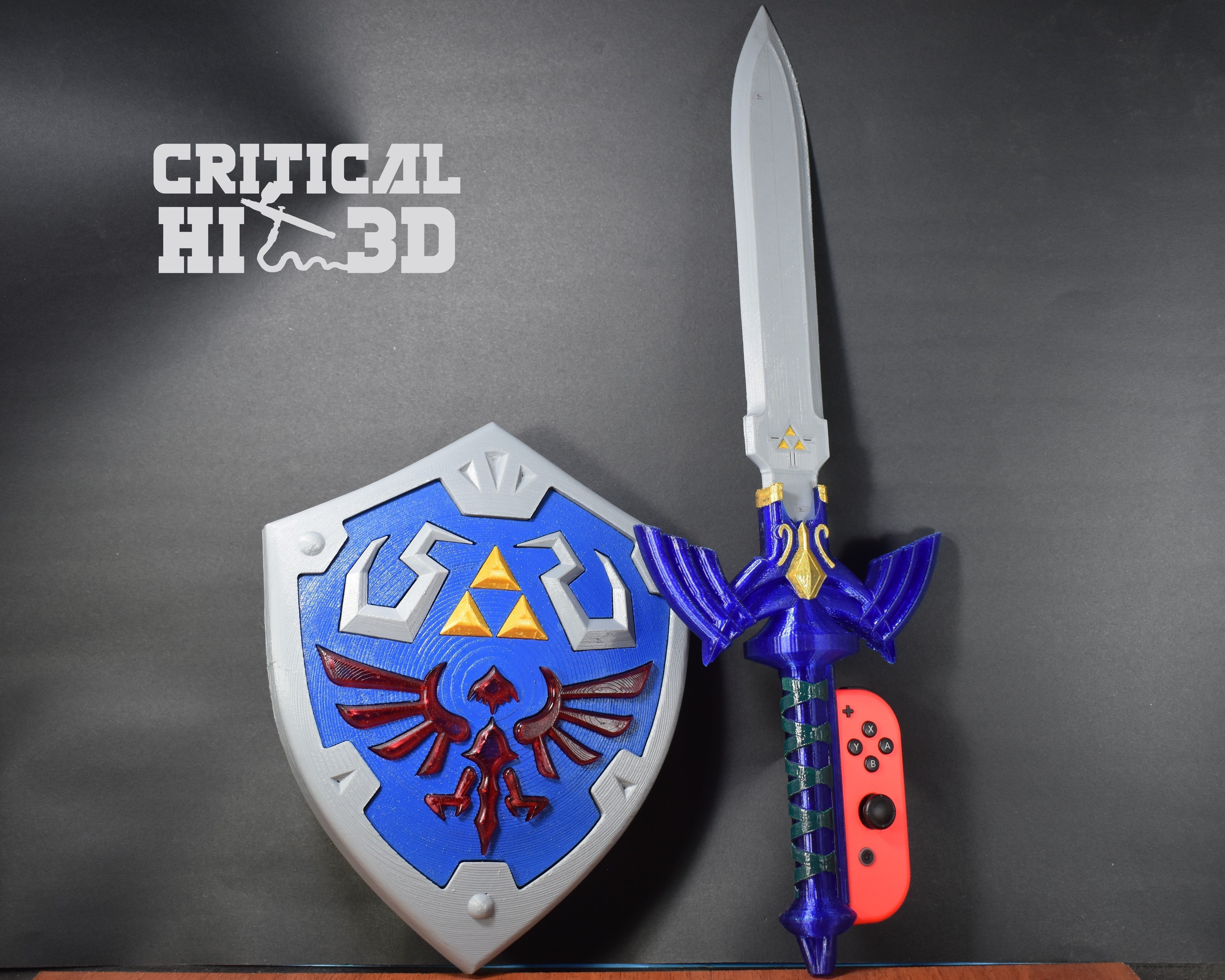 Joycon Master Sword from the legend of zelda 3D print model_4