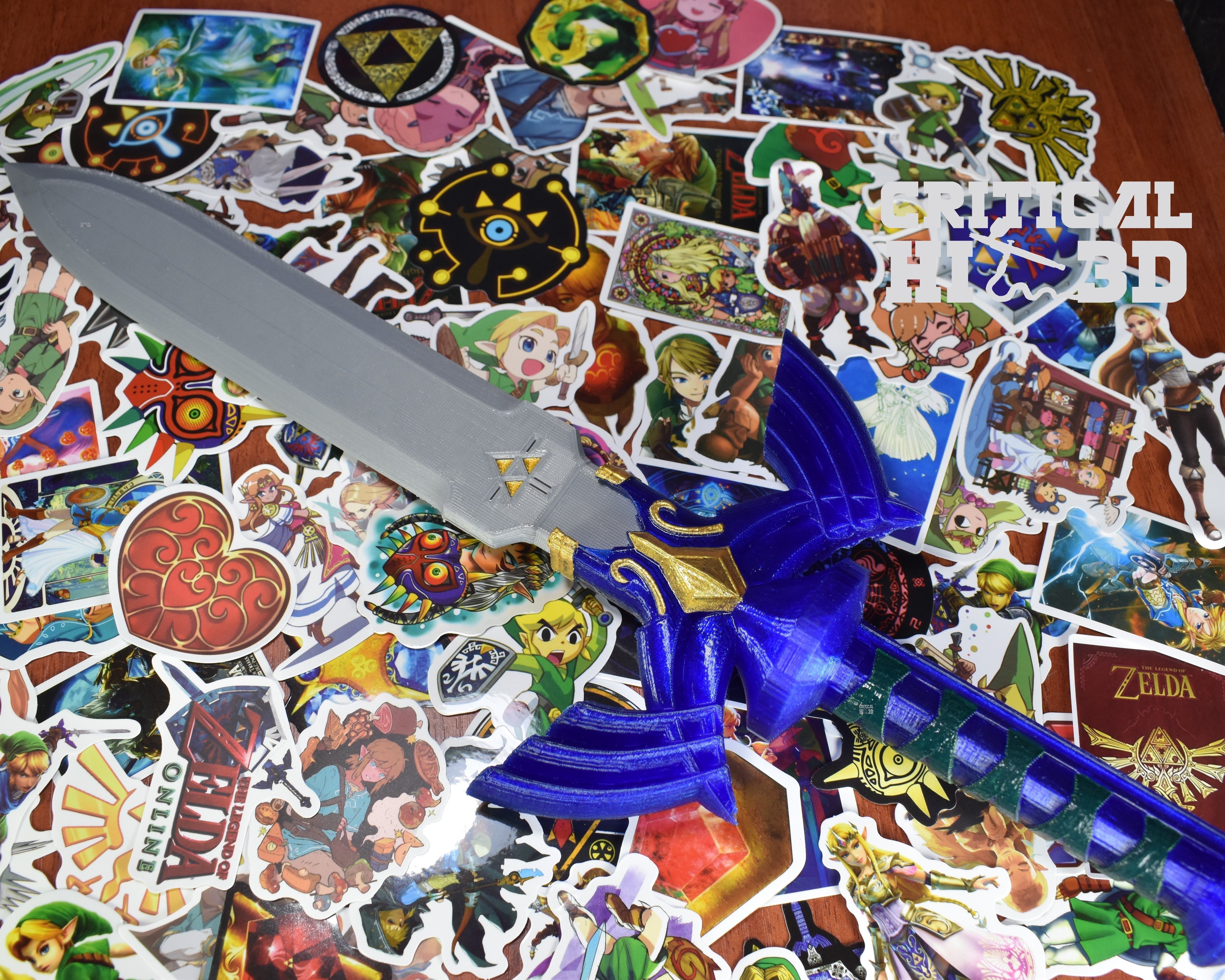Joycon Master Sword from the legend of zelda 3D print model_3