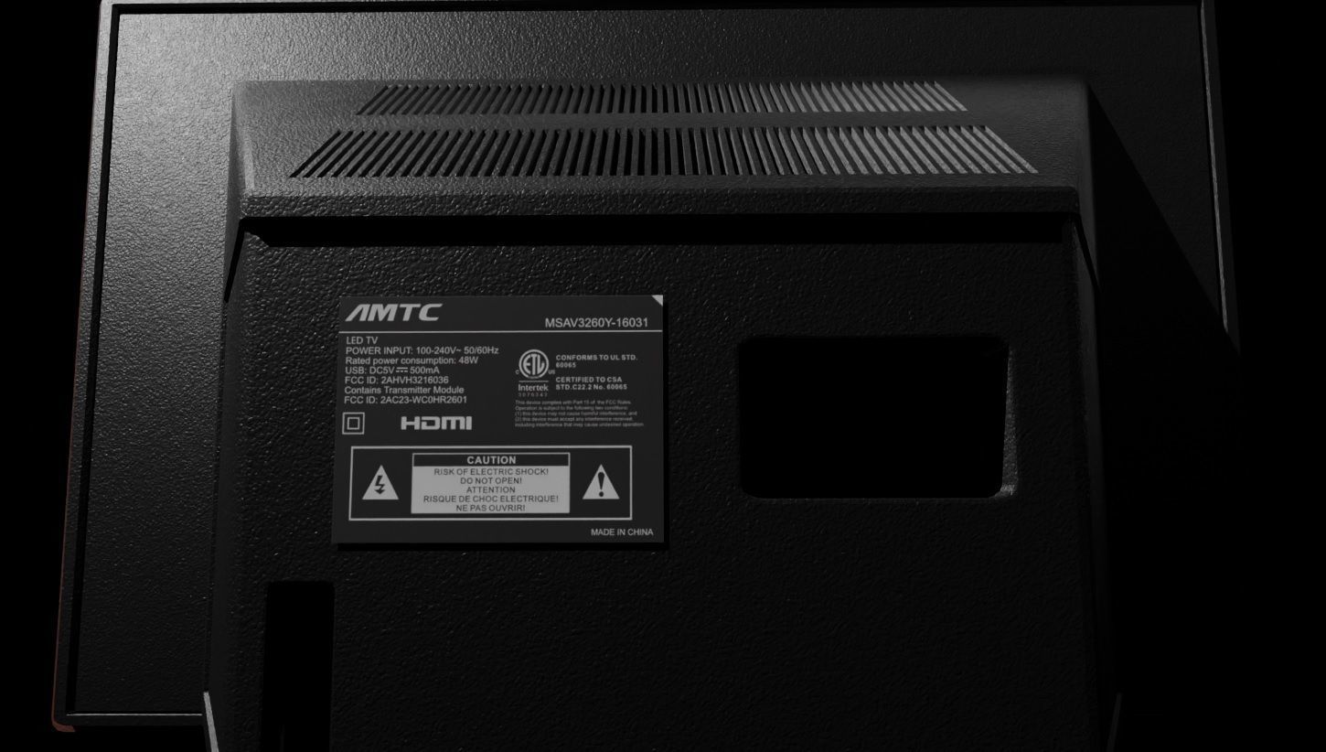 CRT Television 3D Model Low-poly 3D model_3