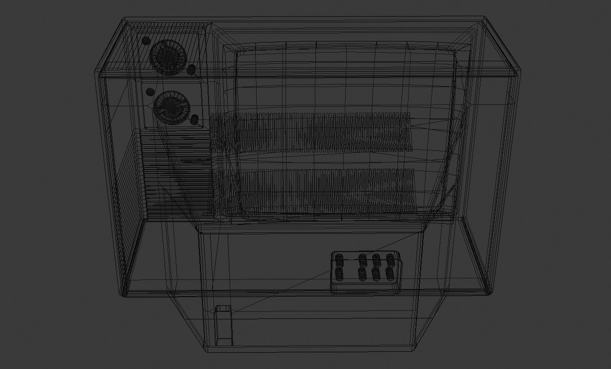 CRT Television 3D Model Low-poly 3D model_13