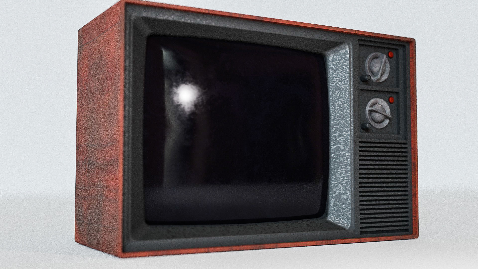 CRT Television 3D Model Low-poly 3D model_1
