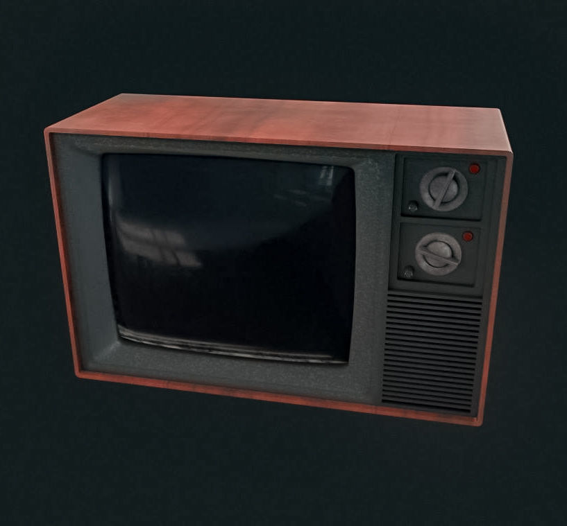 CRT Television 3D Model Low-poly 3D model_12