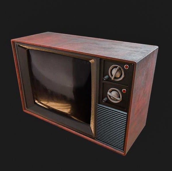 CRT Television 3D Model Low-poly 3D model_2
