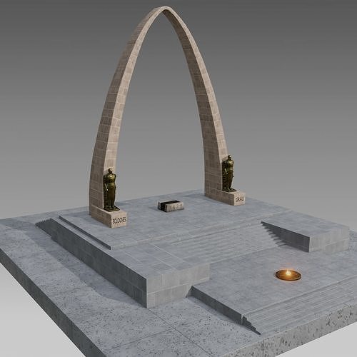 Arco Parabolico - Tacna - Peru - model 3D high poly 3D model