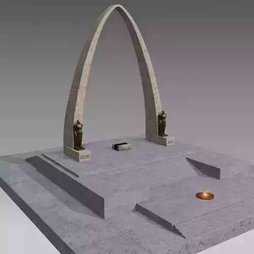 Arco Parabolico - Tacna - Peru - model 3D high poly 3D model