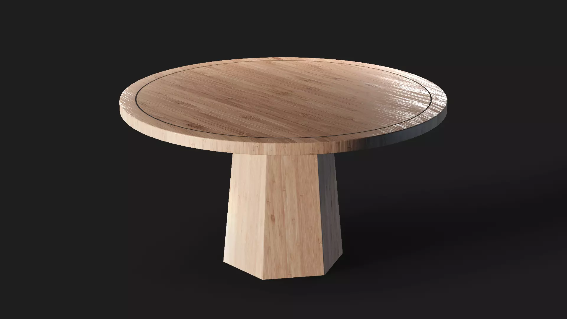 Round Table with main Stand 3D model_0
